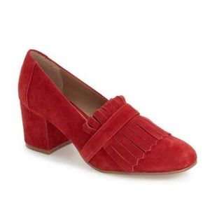 Steve Madden Red Suede Heels